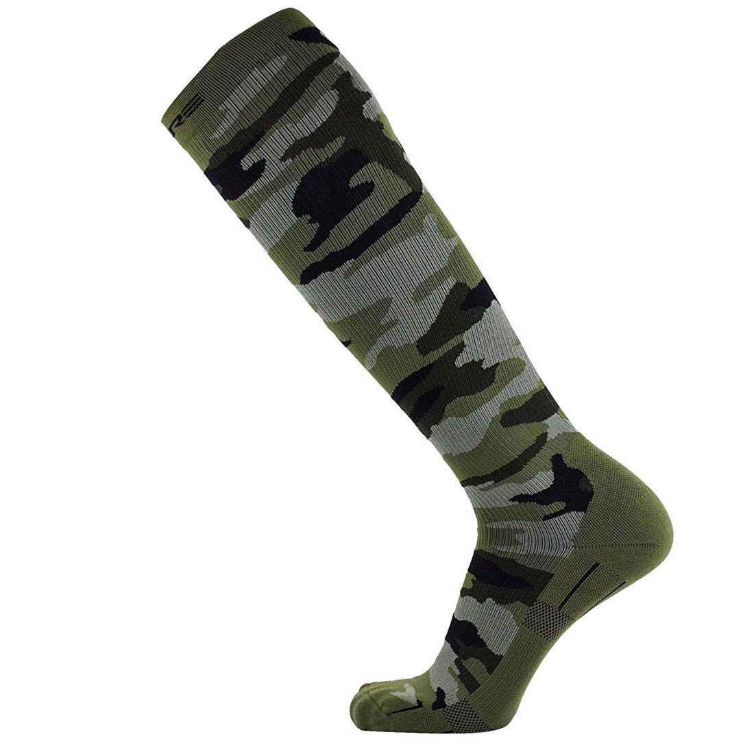Nylon Compression Calf Sleeves (Yellow/Military Green) – ReDesign Sports